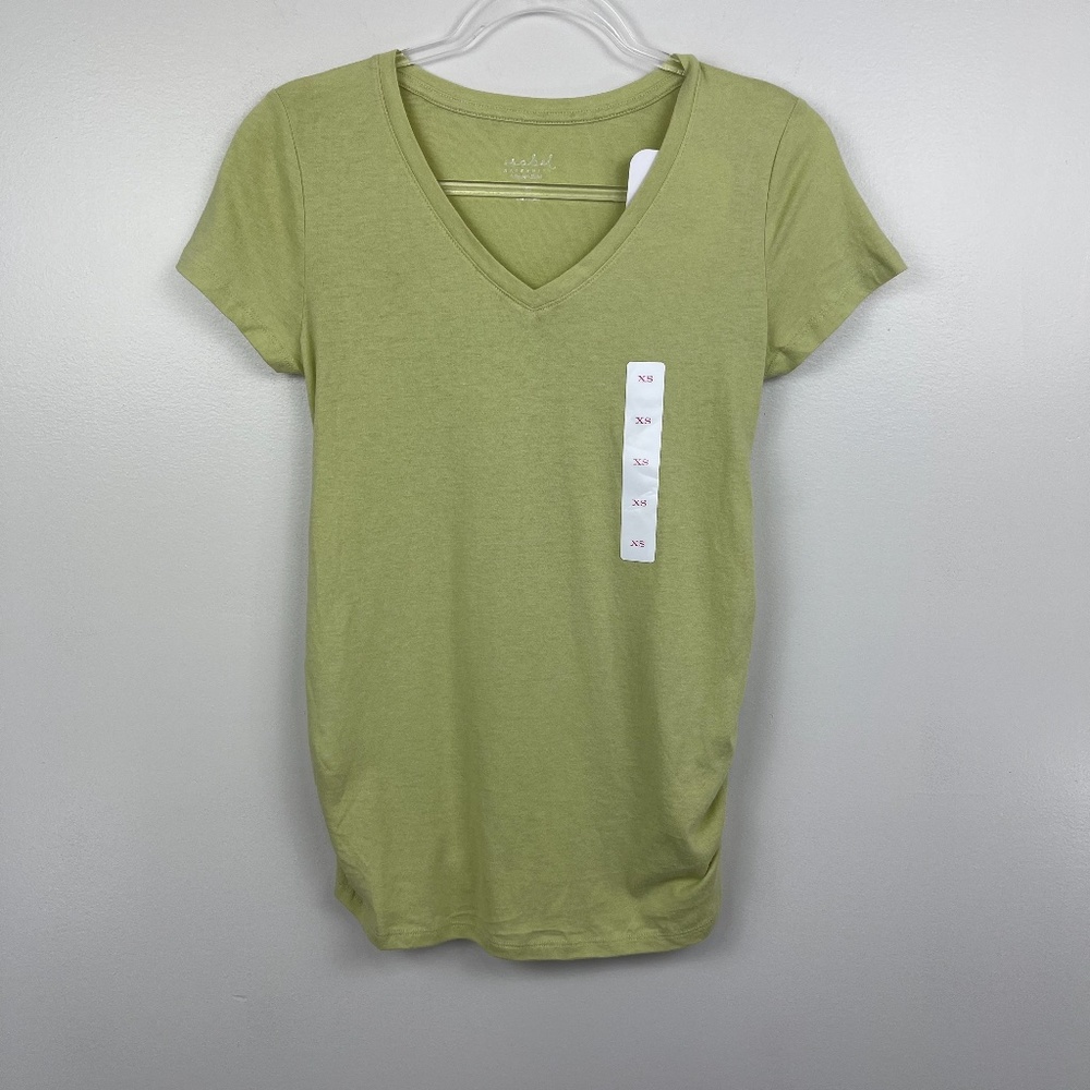 Ingrid & Isabel Maternity‎ Green T-Shirt Sz XS NWT - Picture 5 of 6